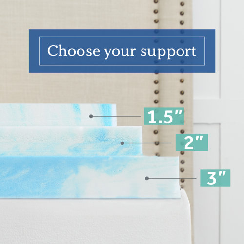 SealyChill 4" Memory Foam Mattress Topper & Reviews Wayfair